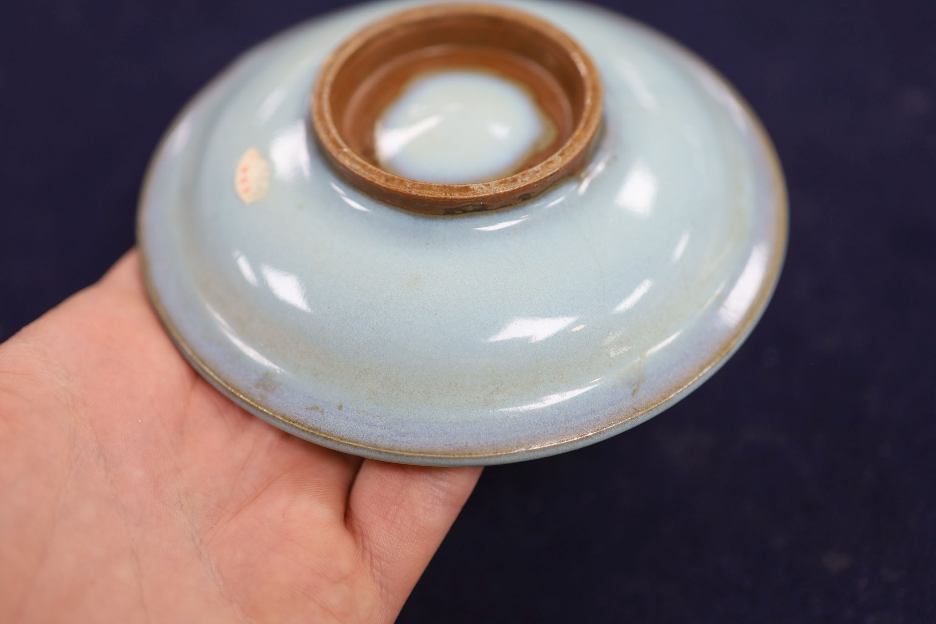 A Chinese Jun type dish, diameter 12cm